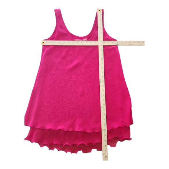 Vintage VICTORIA'S SECRET Gold Label Bright Pink Nightgown Short Dress, S Small - Picture 8 of 9